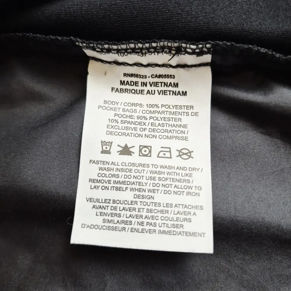 Nike Running Women’s Bomber Jacket Black Reflective Logo Lightweight Zip Size M